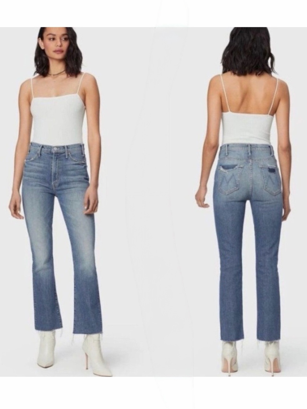 MOTHER SUPERIOR The Hustler Ankle Fray Jeans Size 25 - Picture 16 of 16